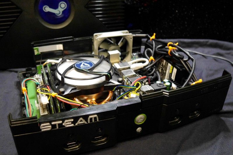 Building a compact Steam Machine, in a dead XBOX shell.