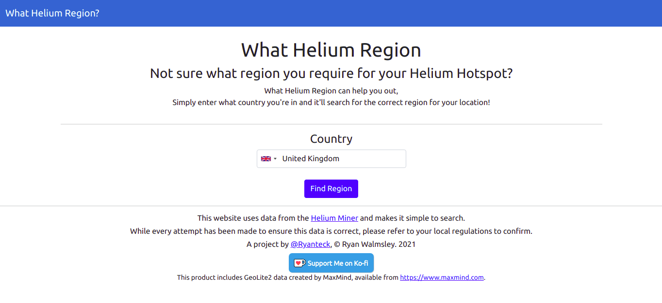 What Helium Region